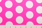 Printed Polka Dots White Hot Pink