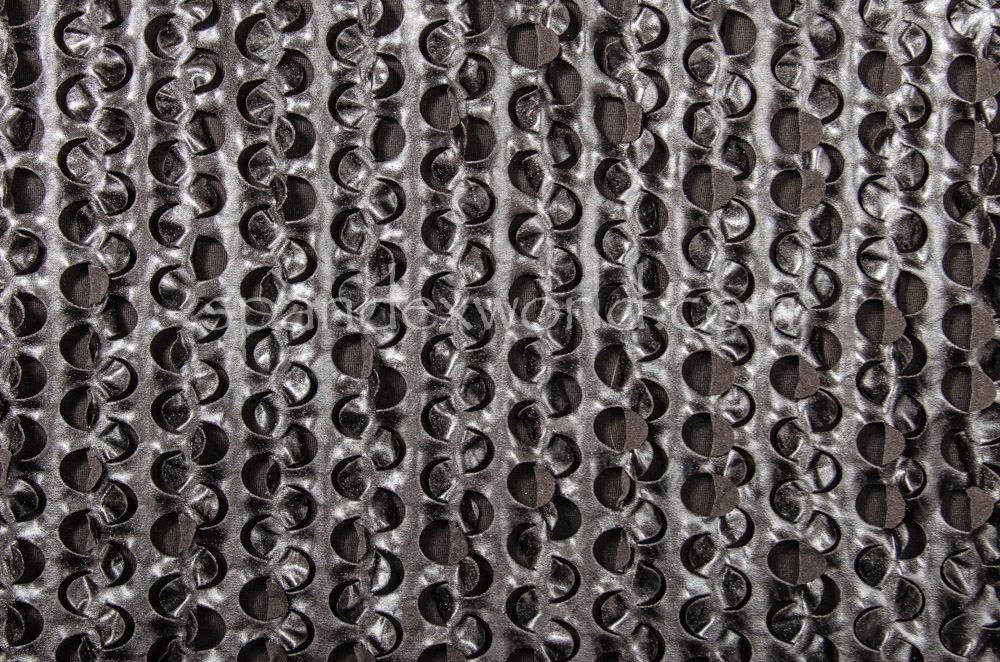 Metallic Pattern Spandex (Black)