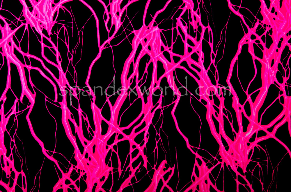 Thunder & Lighting prints (Black/Neon Pink)