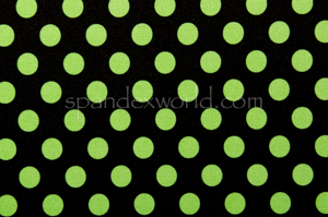 Polka Dots (Black/Lime green)