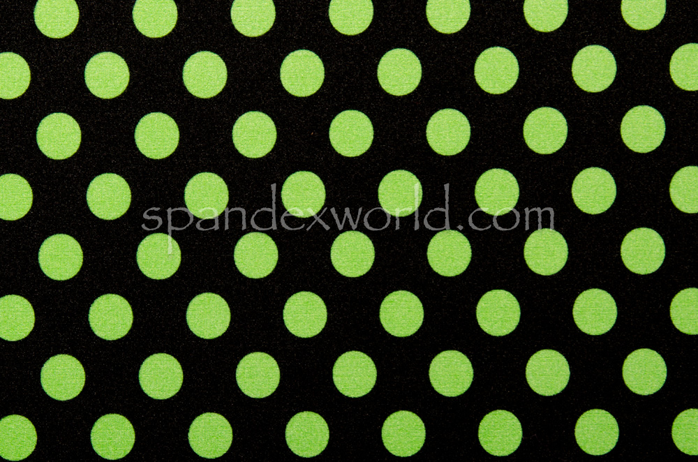 green polka dots