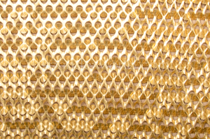 Metallic Pattern Spandex (Gold)