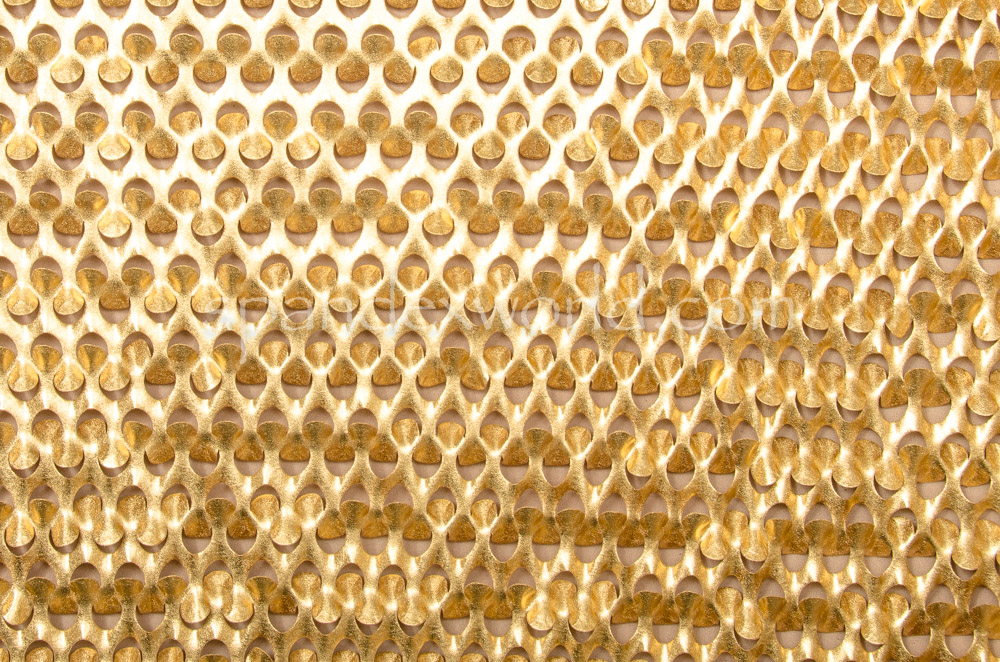 Metallic Pattern Spandex (Gold)