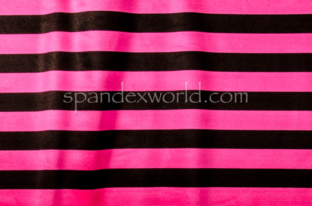 Printed Spandex (black, hot pink)
