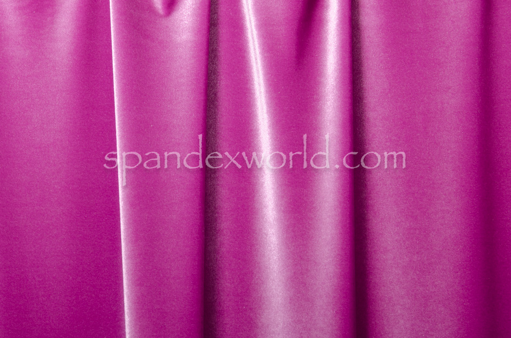 4 Way Stretch Solid Velvet (Magenta)