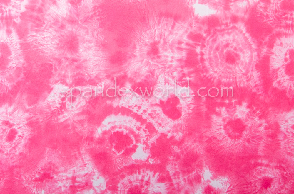 Tie dye spandex (Pink/White)