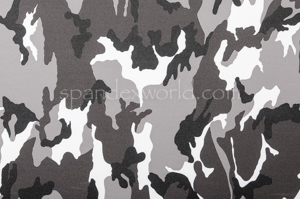 Printed Camouflage  (Black/White/Gray)