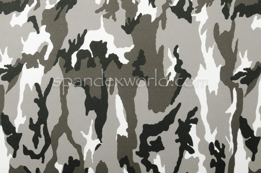 Printed Camouflage  (Black/White/Ash)