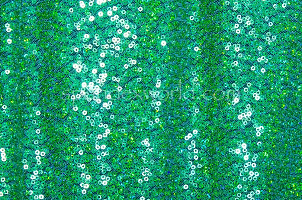 Stretch Sequins (Green/Kelly holo)