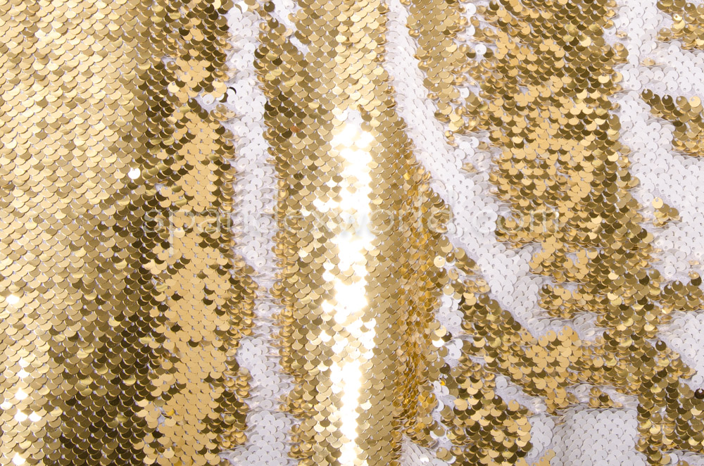 Reversible Sequins (White/Gold)