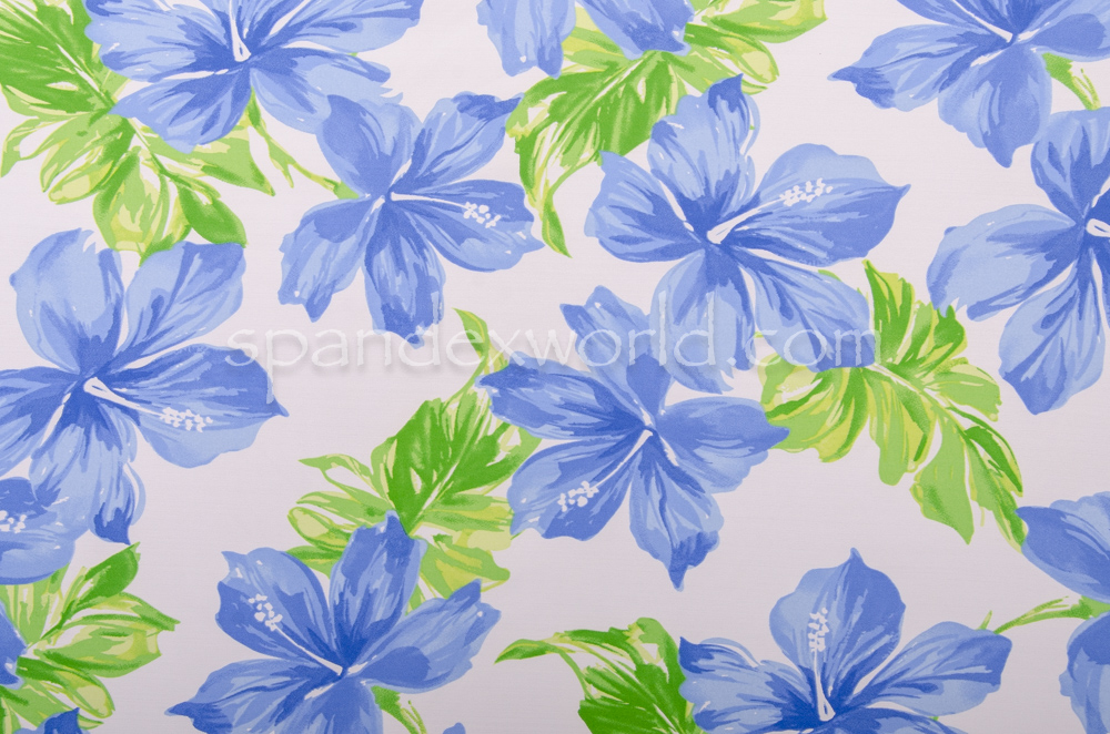 Floral Print  (White/Green/Blue)