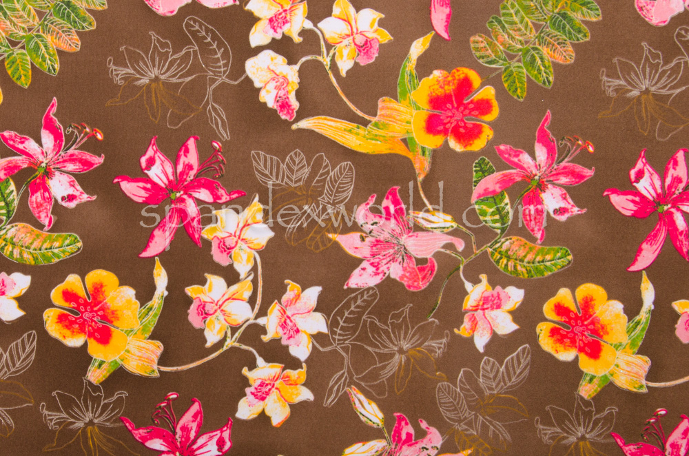 Floral Print  (Brown/Yellow/Multi)