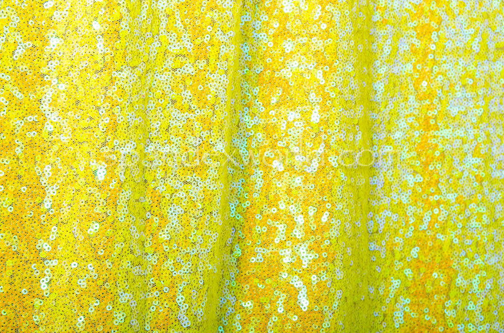 Stretch Sequins (Yellow/Yellow Holo)