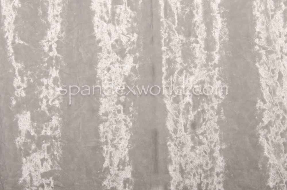 Stretch Crushed Velvet (Lt Silver)