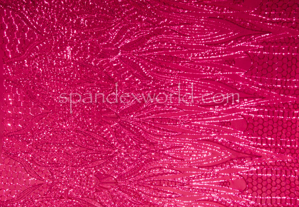 Stretch Sequins (Fuchsia/Fuchsia)