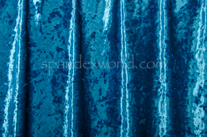 Stretch Crushed Velvet (Ocean Blue)