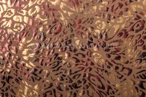  Circular Knit Cheetah Print foil (Toasted/Burgundy/Tan)