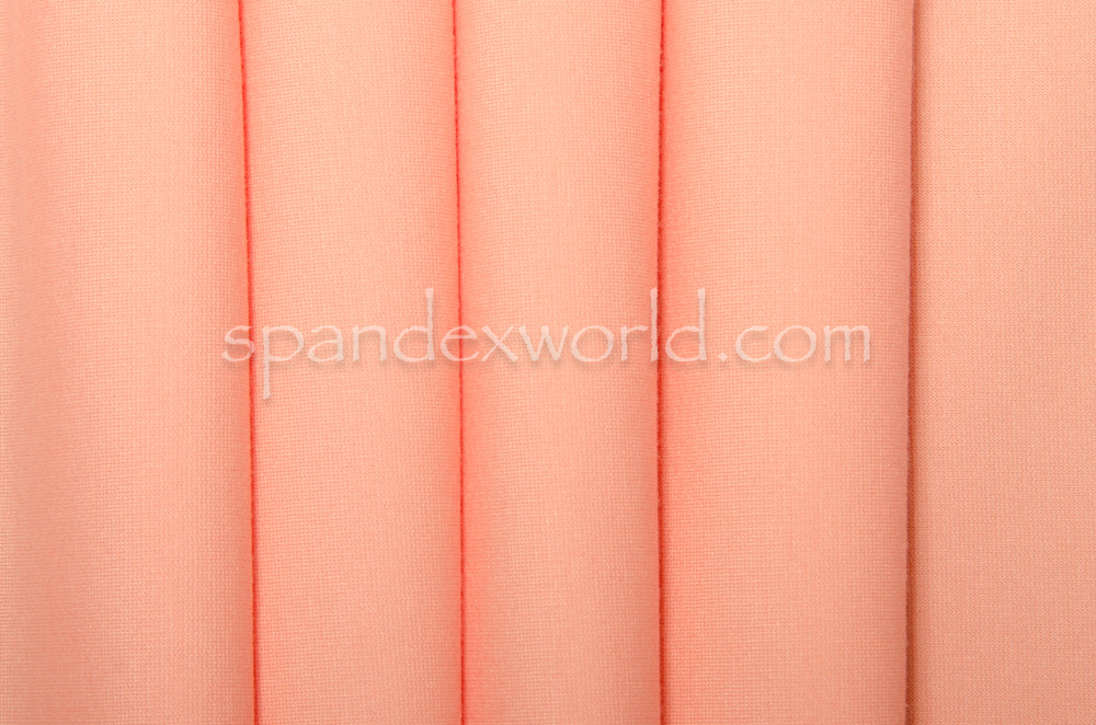 Cali Fabrics Light Peach Designer Midweight Stretch Ponte Fabric by the Yard