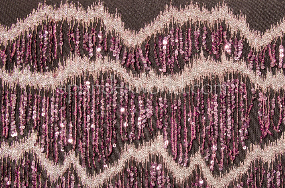 Non Stretch Sequins (Pink/Silver)