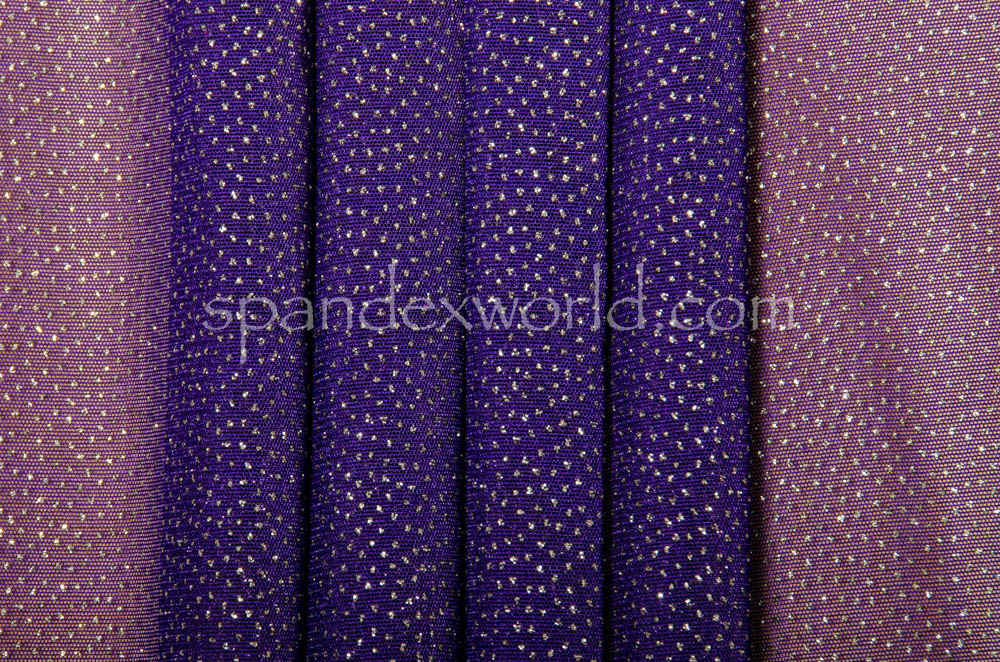 Sheer Glitter/Pattern (Purple/Silver)