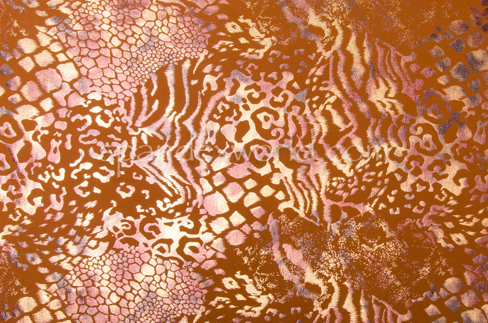  Circular Knit Cheetah Print foil (Toasted/Gold/Tan)