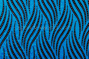Pattern Abstract  Hologram (Ocean blue/Black)