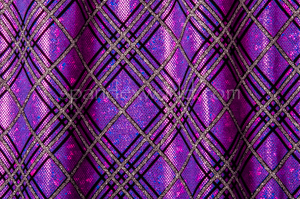 Grape Purple Holographic Spandex Fabric