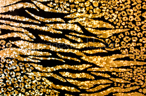 Animal Print Hologram (Black/Gold)