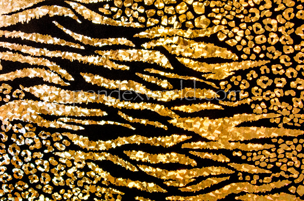 Animal Print Hologram (Black/Gold)