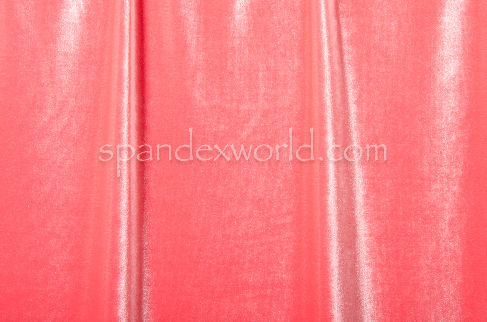 2 way Stretch Solid Velvet (Coral)