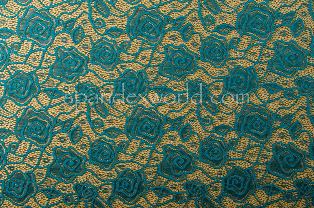 Stretch Lace (Dark Teal)