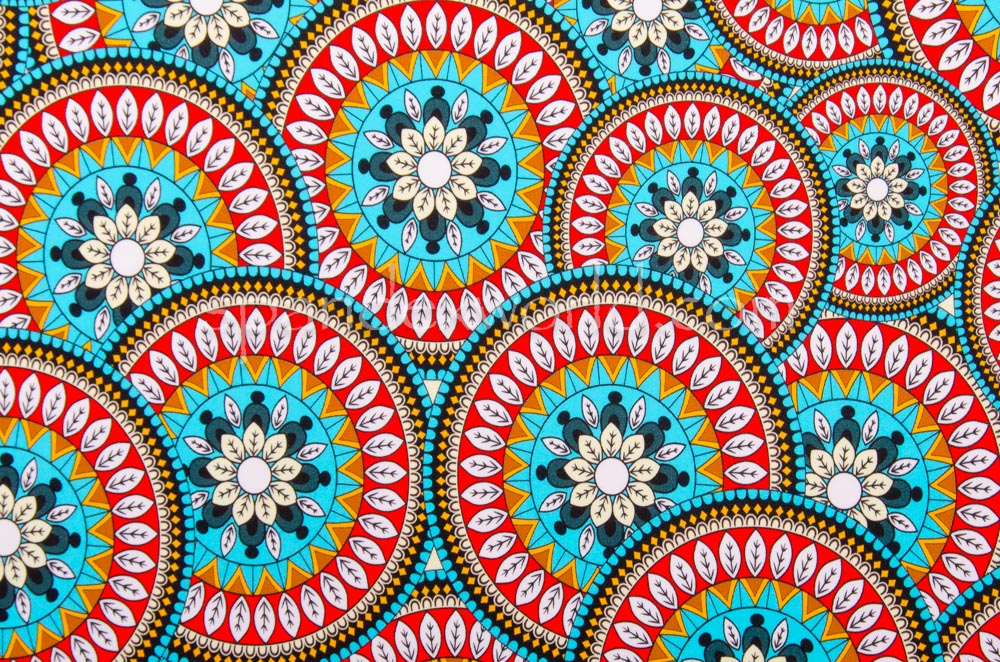 Floral Print (Turquoise/Red/Multi)