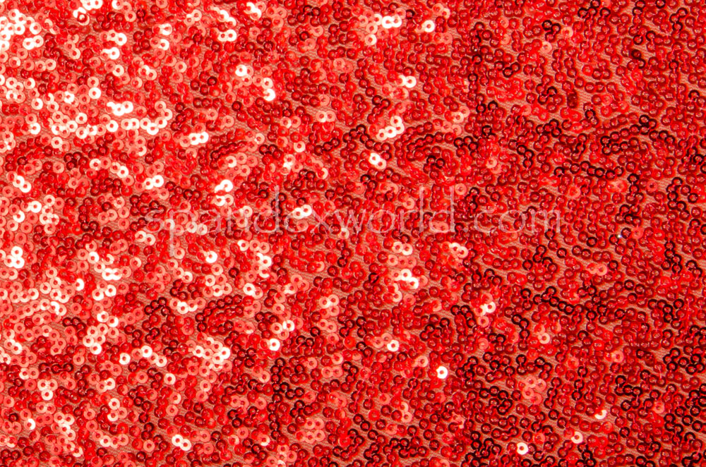 Sequins Red Pattern Non-Stretch Sequins(Red/Red)