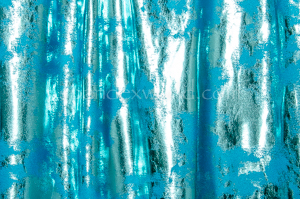 Cloud Metallic Foil Pattern  (Turquoise/Turquoise)