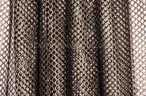 Black Mesh Polyester Fishnet Fabric Dia1cm Holes Small Stretch for