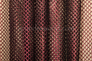 Metallic Fishnet (Black/Red)