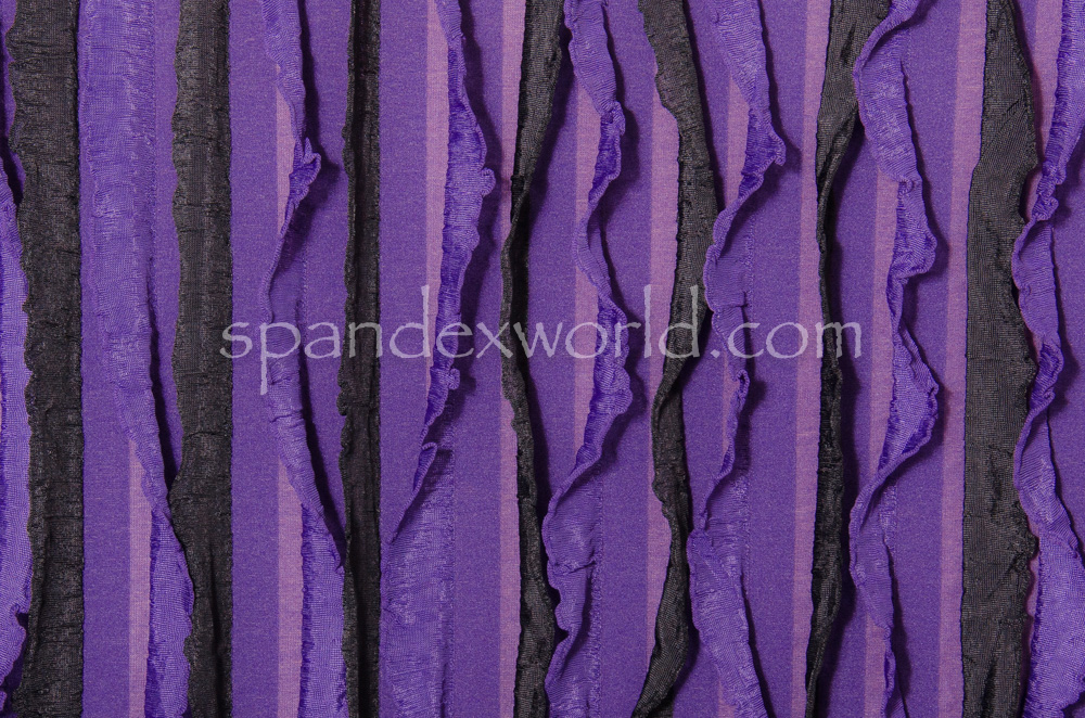 Novelty Spandex (Black/Purple)