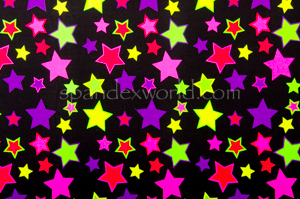 Printed Star (Black/Neon Green/Fuchsia/Multi)