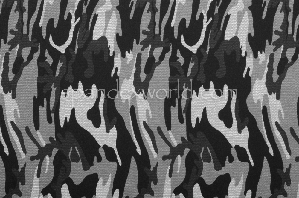 Printed Camouflage (Black/White/Ash)