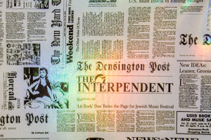 Pattern Abstract Hologram (News paper pattern))