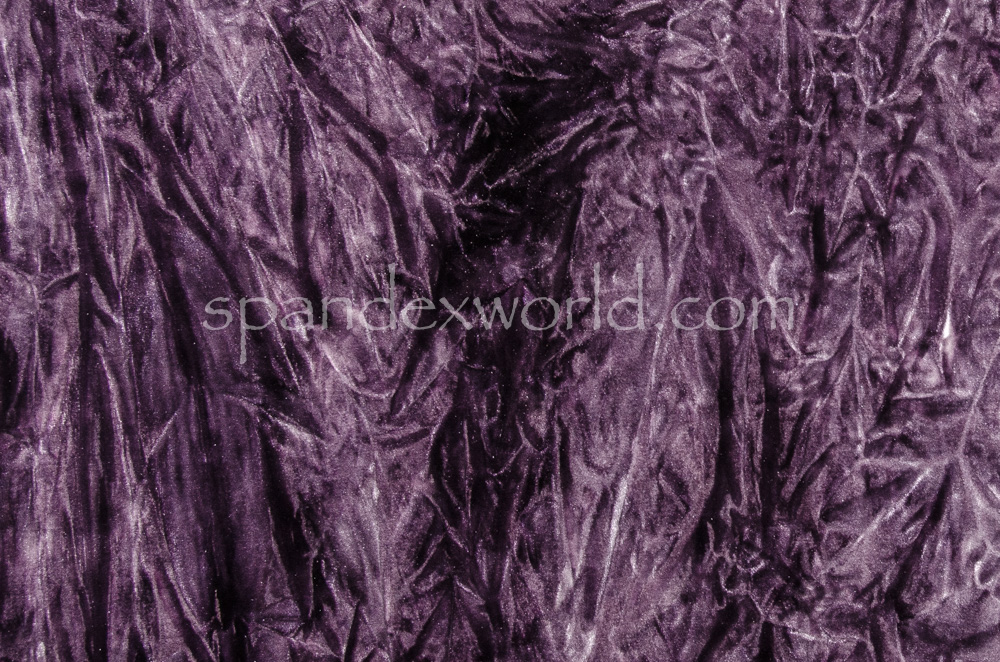Tempest Tie Dye Stretch Velvet (Eggplant/Multi)