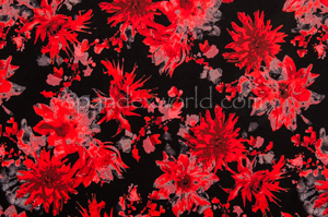 Floral Print (Black/Red/Multi)
