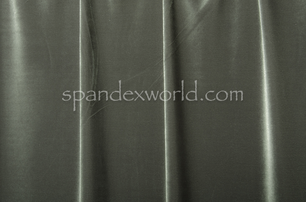 4 Way Stretch Solid Velvet (Gray Silver)