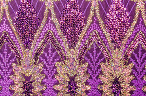 Non-Stretch Sequins(Purple/Gold/Purple Pearl)