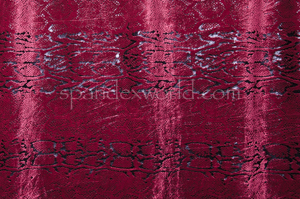 Snake Pattern Velour (Black/Burgundy)