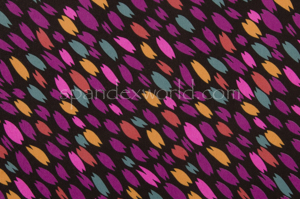 Printed Cotton Lycra® (Black/Purple/Multi)