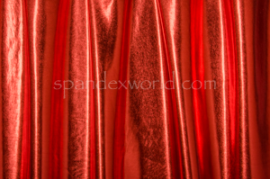 2 Way stretch Metallic foil -shiny (Black/Red)
