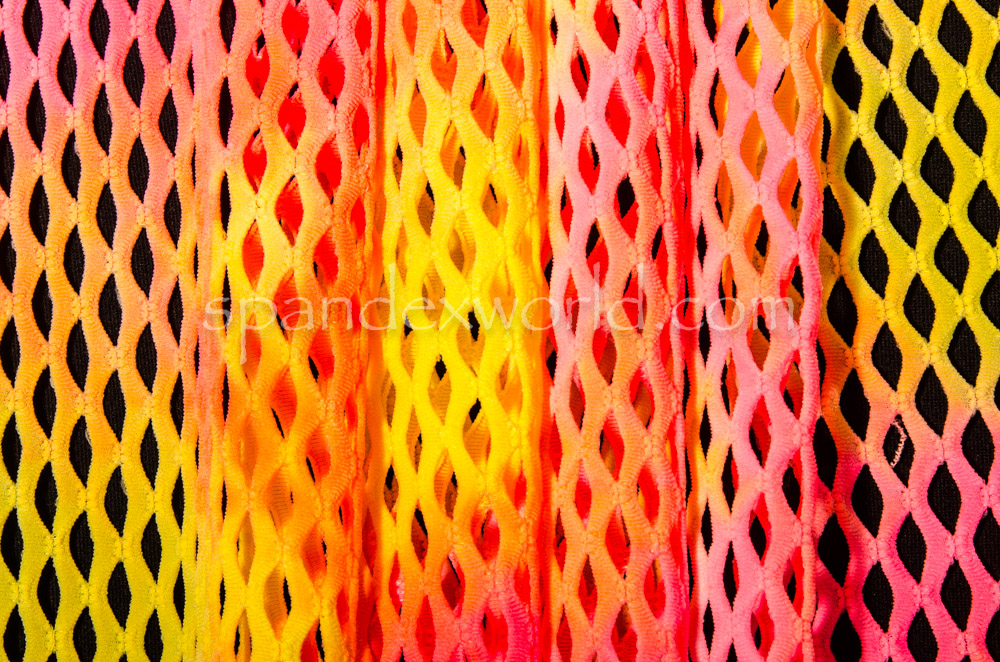 Tie dye Cabaret net (Pink/Yellow/Orange/Multi)