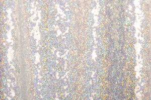Stretch Sequins (White/Silver Holo)