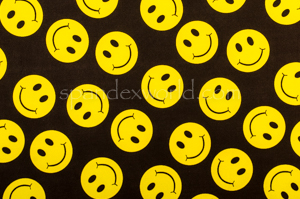 Emoji Print Spandex (Black/Yellow)